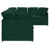 vidaXL Canapea modulară cu perne, verde &icirc;nchis, catifea