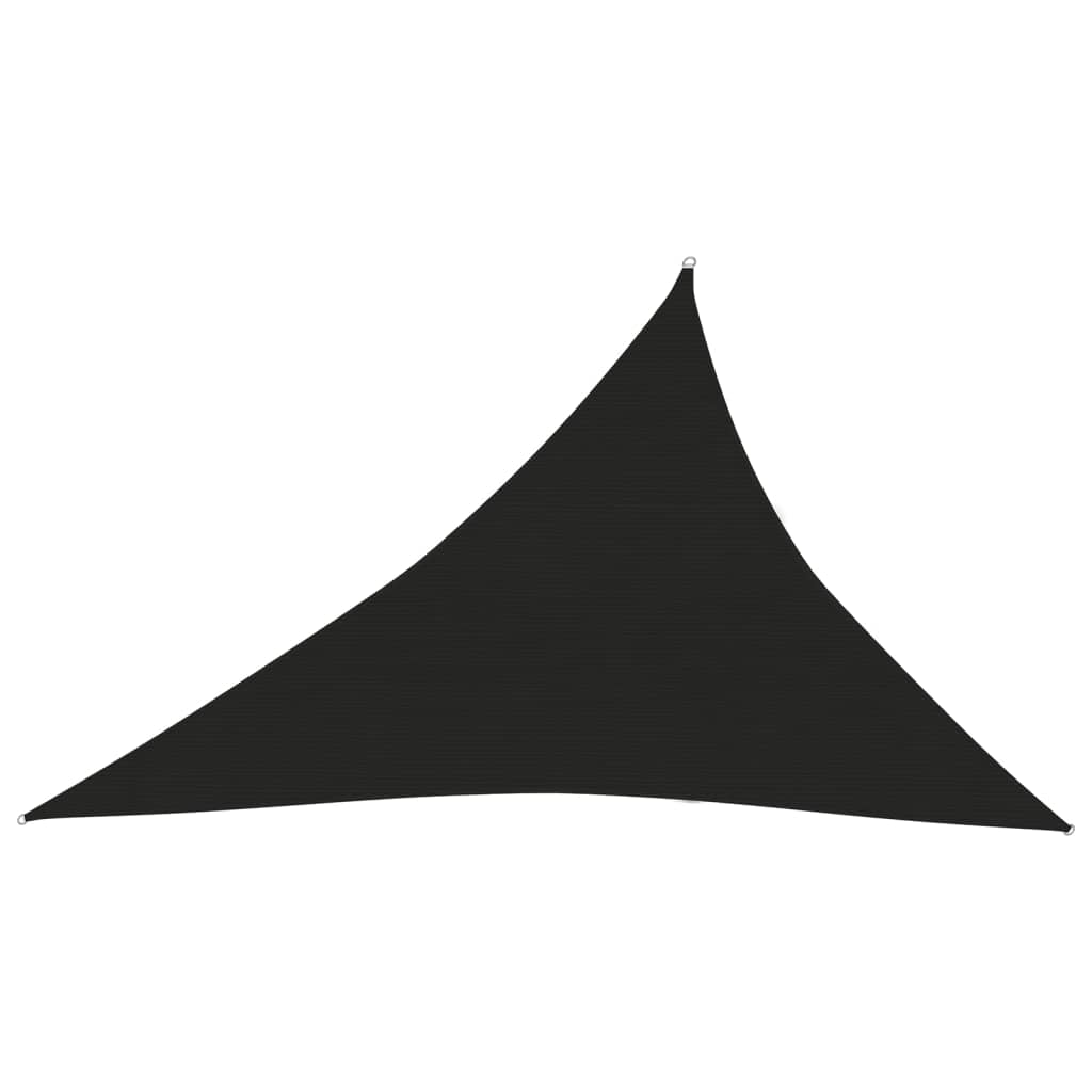 vidaXL Pânză parasolar, negru, 3x4x5 m, HDPE, 160 g/m²
