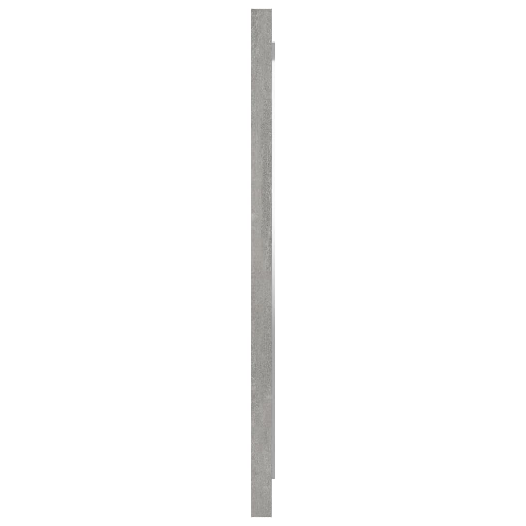 vidaXL Oglindă de baie, gri beton, 40x1,5x37 cm, PAL