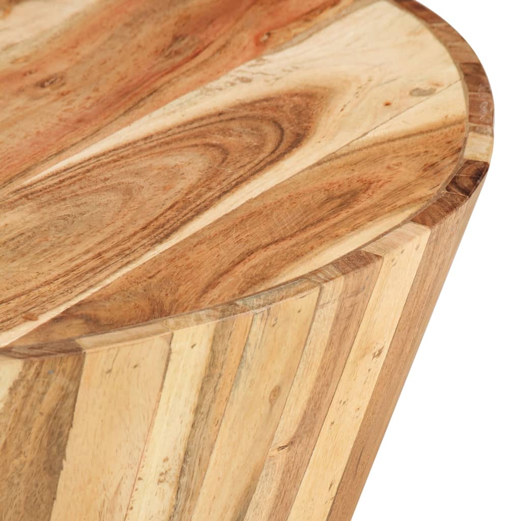 vidaXL Măsuță de cafea, Ø65x31 cm, lemn masiv de acacia