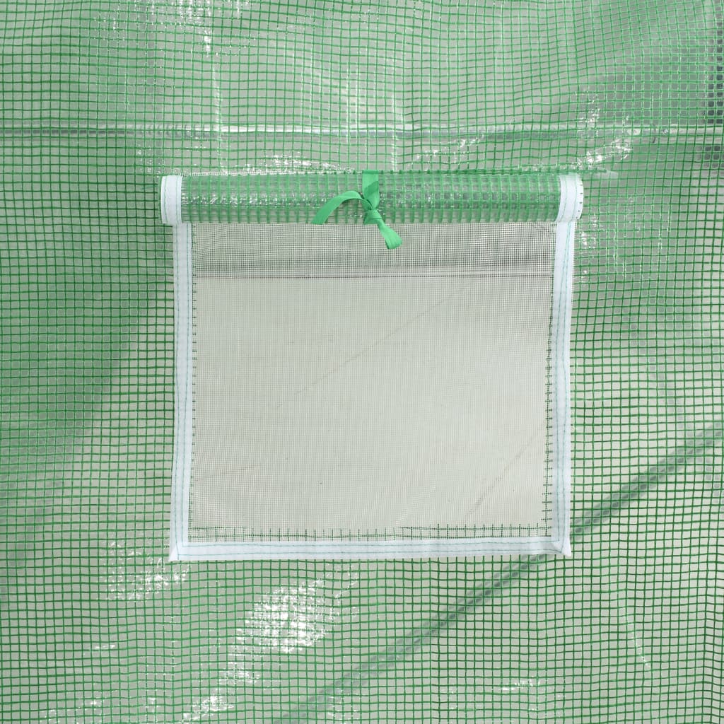 vidaXL Seră cu cadru din oțel, verde, 10 m², 5x2x2,3 m