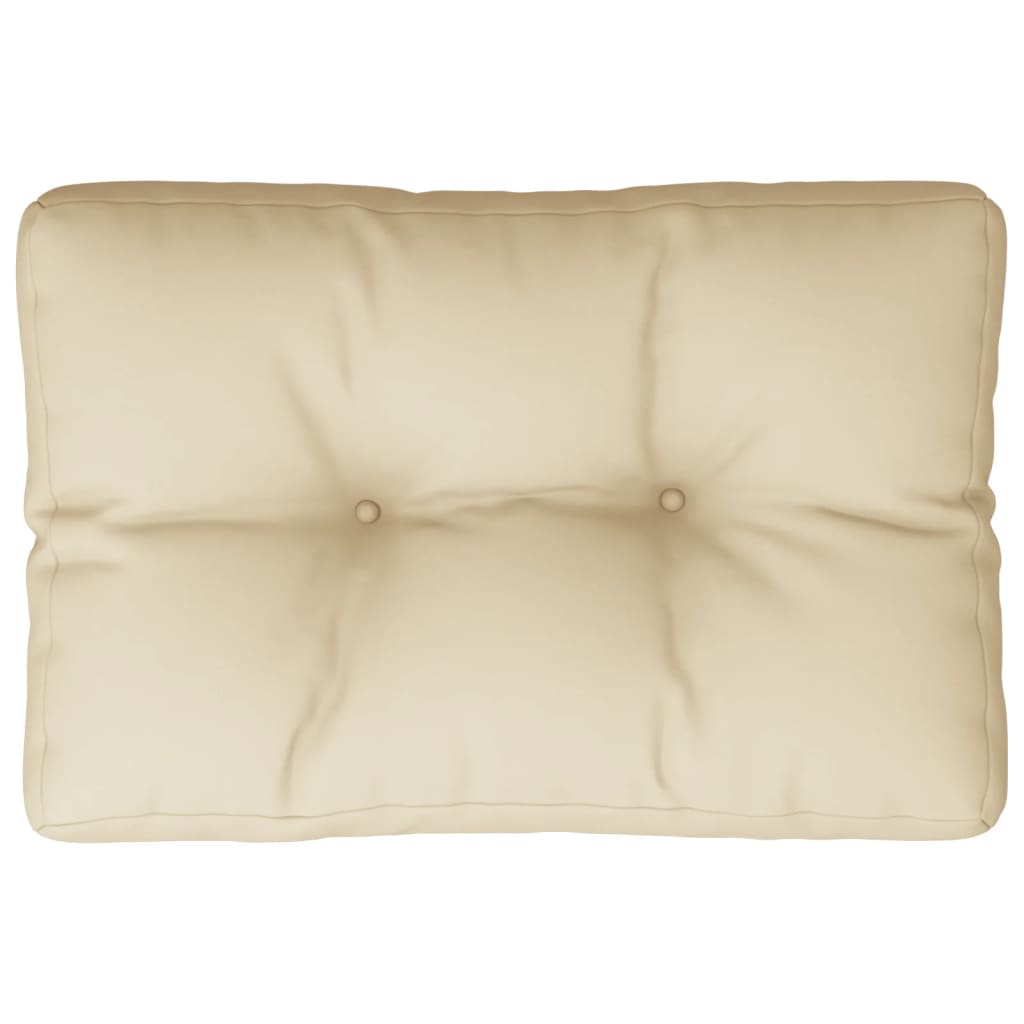 vidaXL Pernă pentru canapea din paleți, bej, 50 x 40 x 12 cm