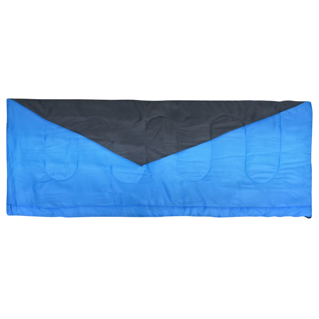 vidaXL Saci de dormit tip plic ușori, 2 buc., albastru, 1100 g, 10°C
