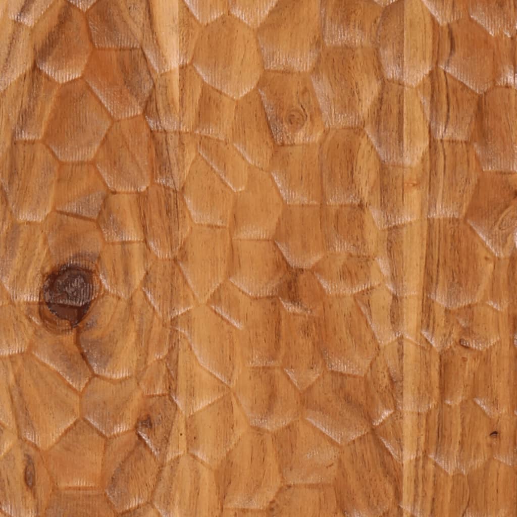 vidaXL Dulap lateral, 60x33x75 cm, lemn masiv de acacia