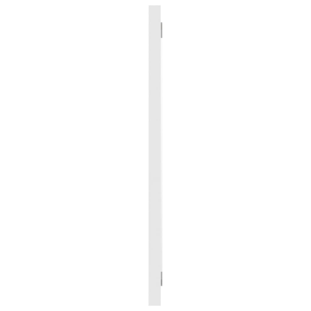 vidaXL Oglindă de baie, alb, 60x1,5x37 cm, PAL