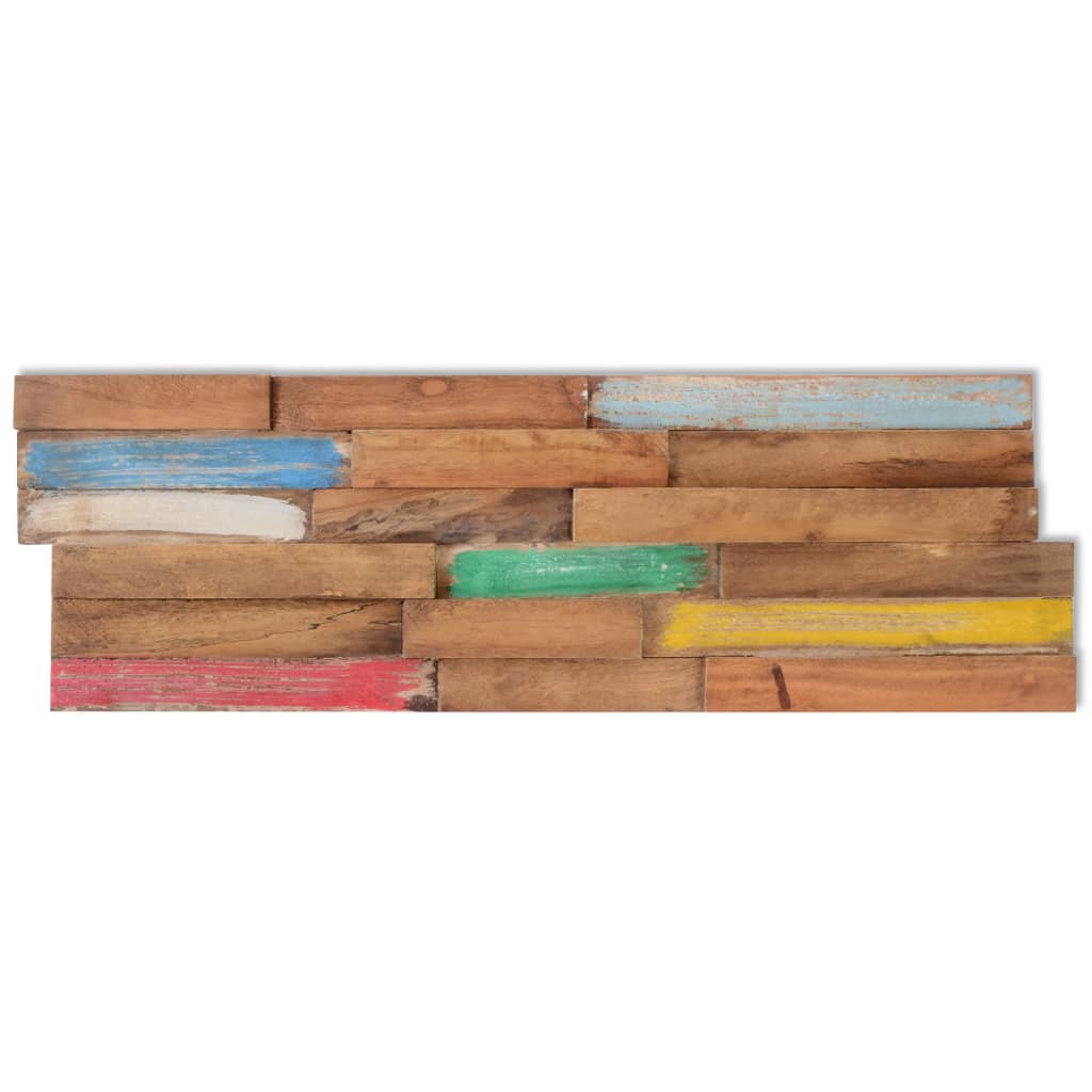 vidaXL Panouri de placare pereți, 10 buc., 1,03 m², lemn masiv de tec