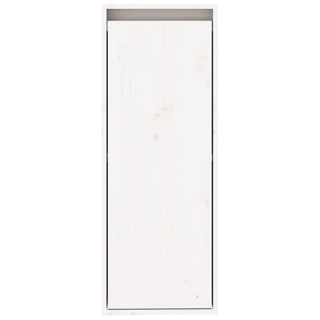 vidaXL Dulap de perete, alb, 30x30x80 cm, lemn masiv de pin