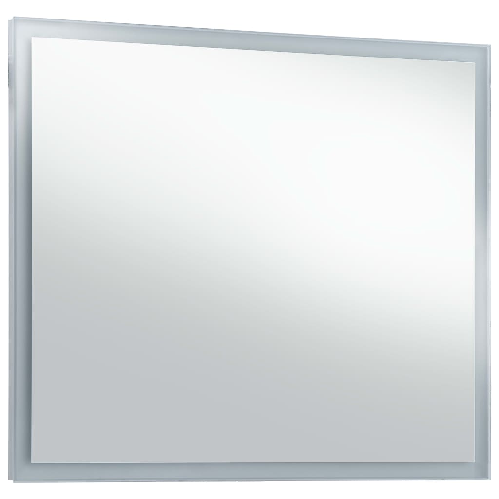 vidaXL Oglindă cu LED de perete pentru baie, 60 x 50 cm