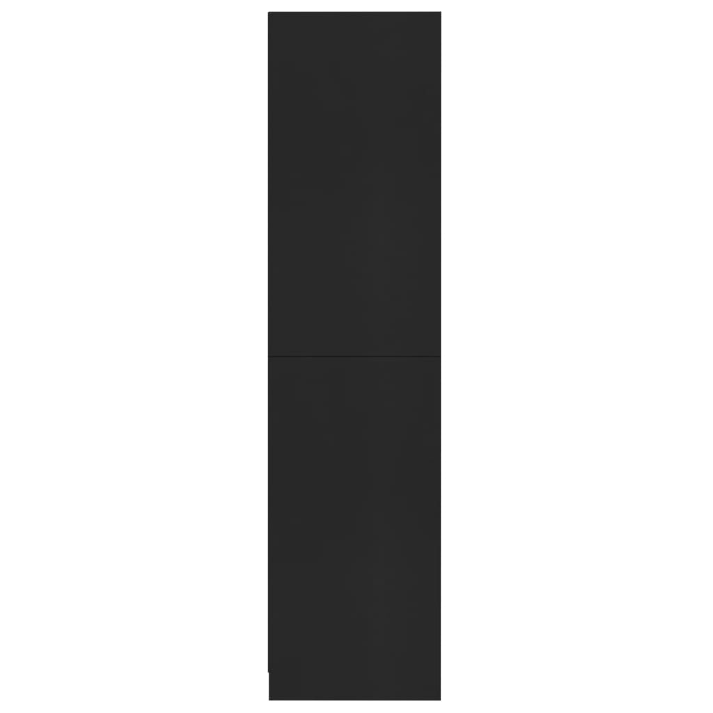 vidaXL Șifonier, negru, 100x50x200 cm, PAL
