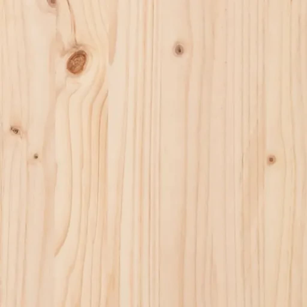 vidaXL Jardinieră cu raft, 111,5x111,5x81 cm, lemn masiv de pin