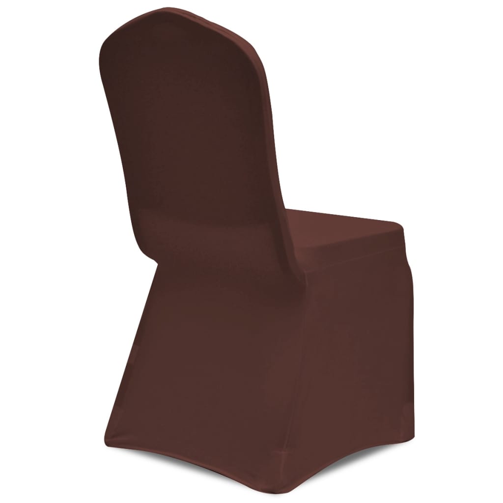 vidaXL Husă de scaun elastică, 4 buc., maro