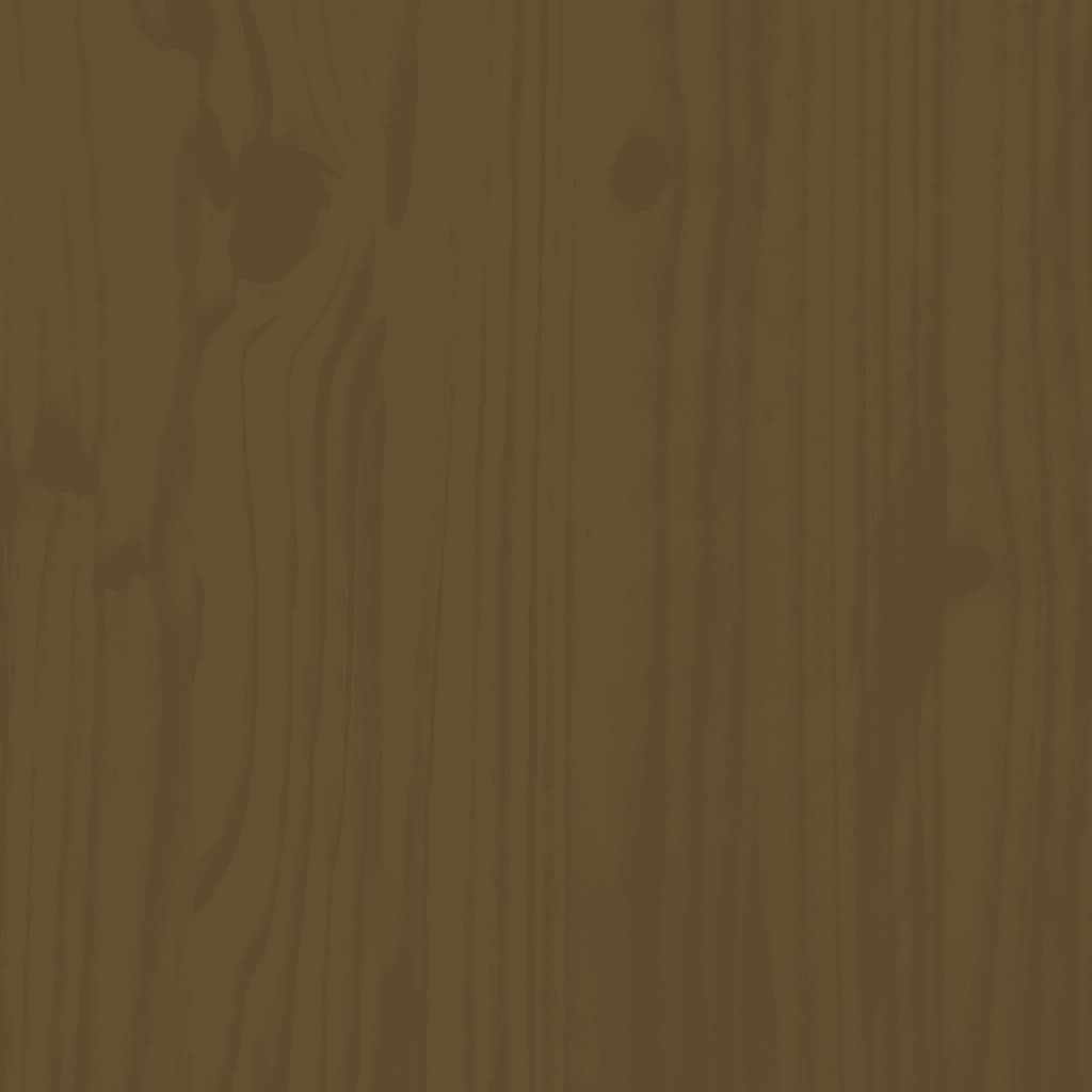 vidaXL Birou, maro miere, 110x50x75 cm, lemn masiv de pin