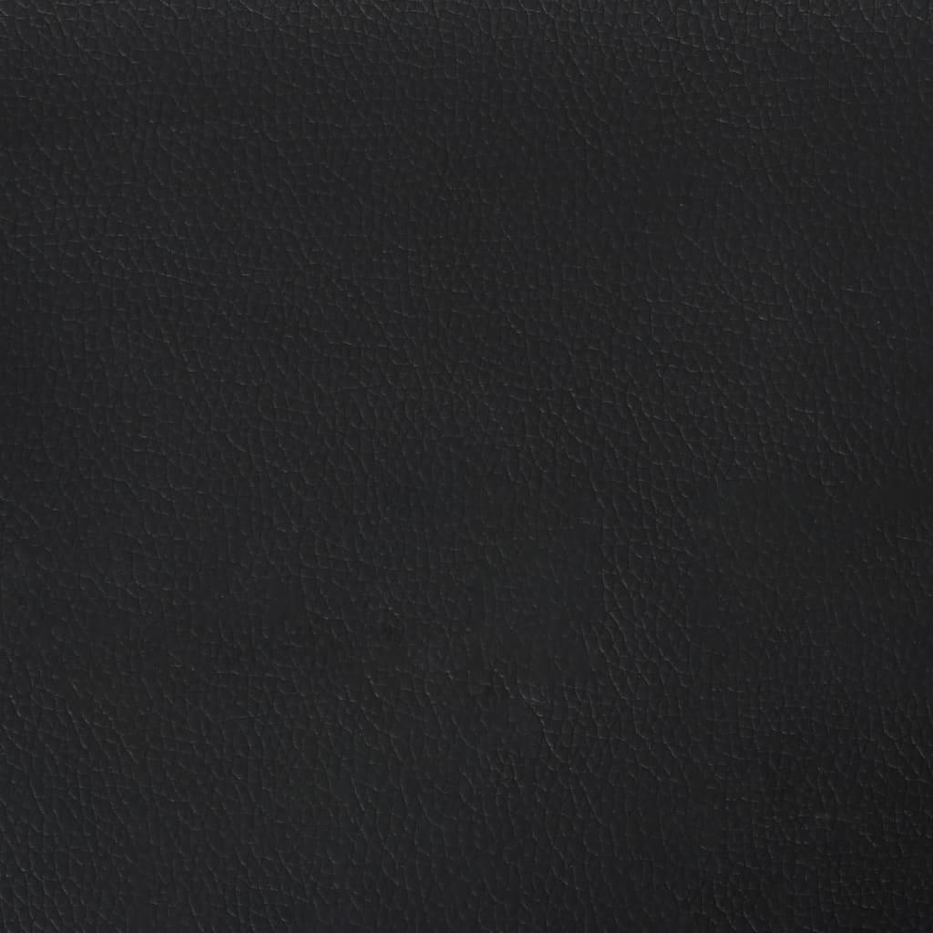 vidaXL Perne decorative, 2 buc., negru, 40x40 cm, piele ecologică