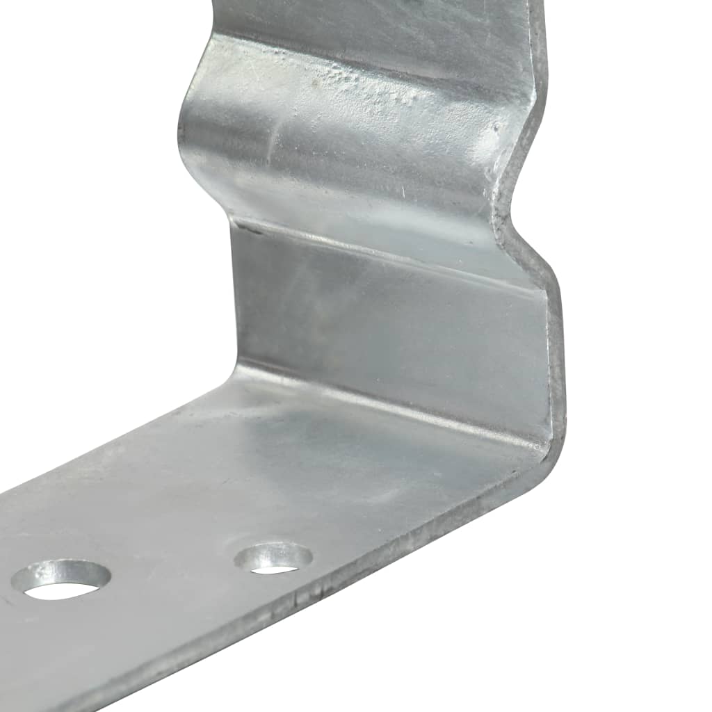 vidaXL Ancore de gard, 6 buc., argintiu, 10x6x15 cm, oțel galvanizat