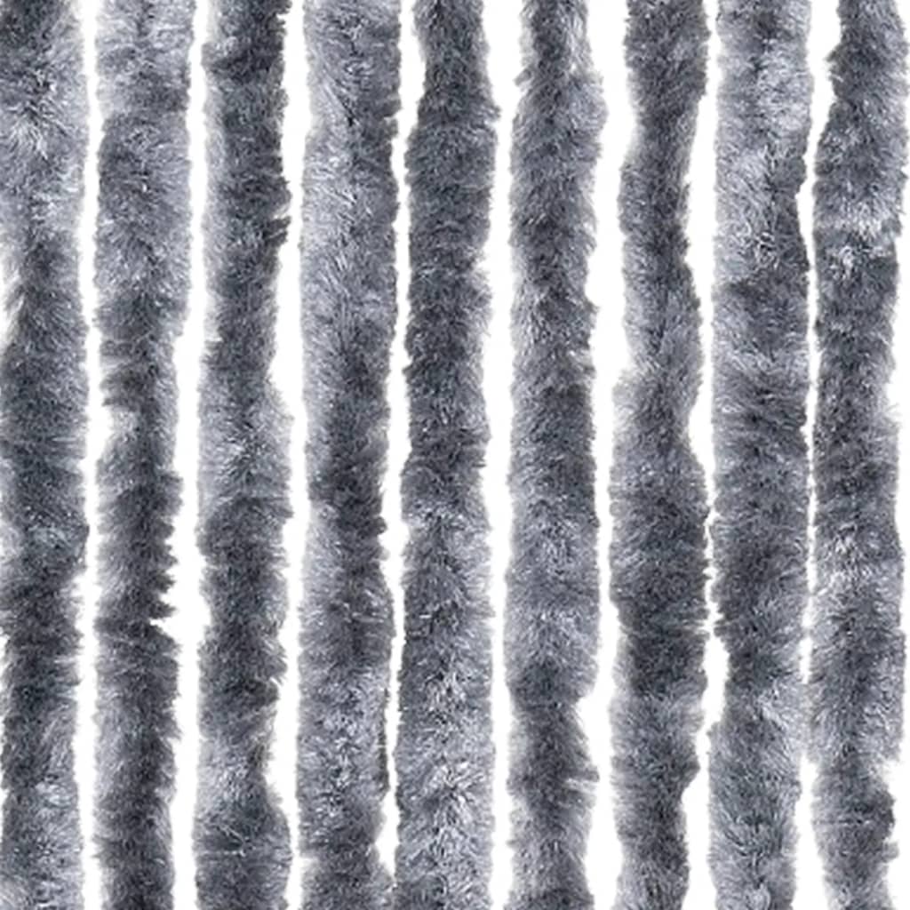 vidaXL Perdea pentru insecte, argintiu, 100x200 cm, chenille
