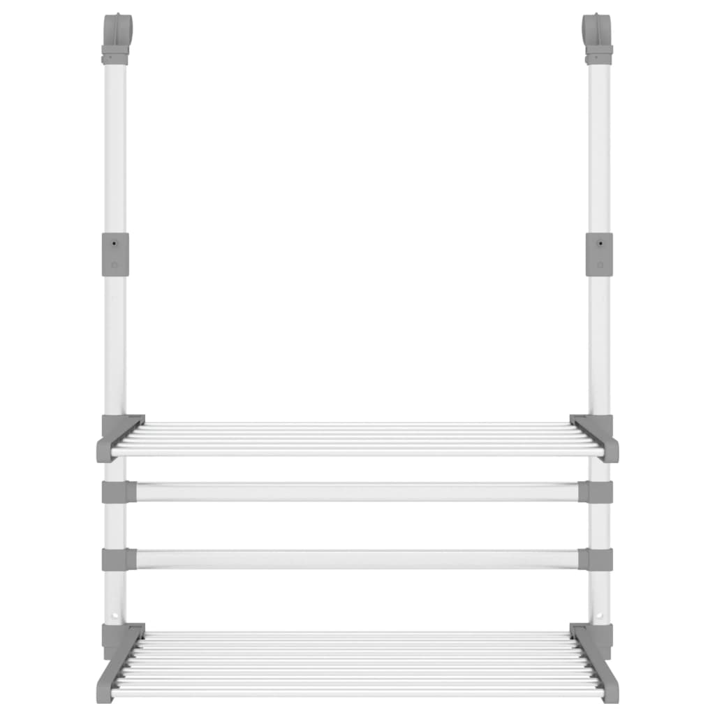 vidaXL Suport de uscare pentru balcon, 54x25x42 cm, aluminiu