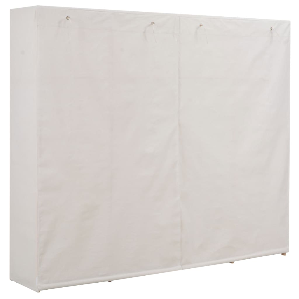 vidaXL Șifonier, alb, 200 x 40 x 170 cm, material textil