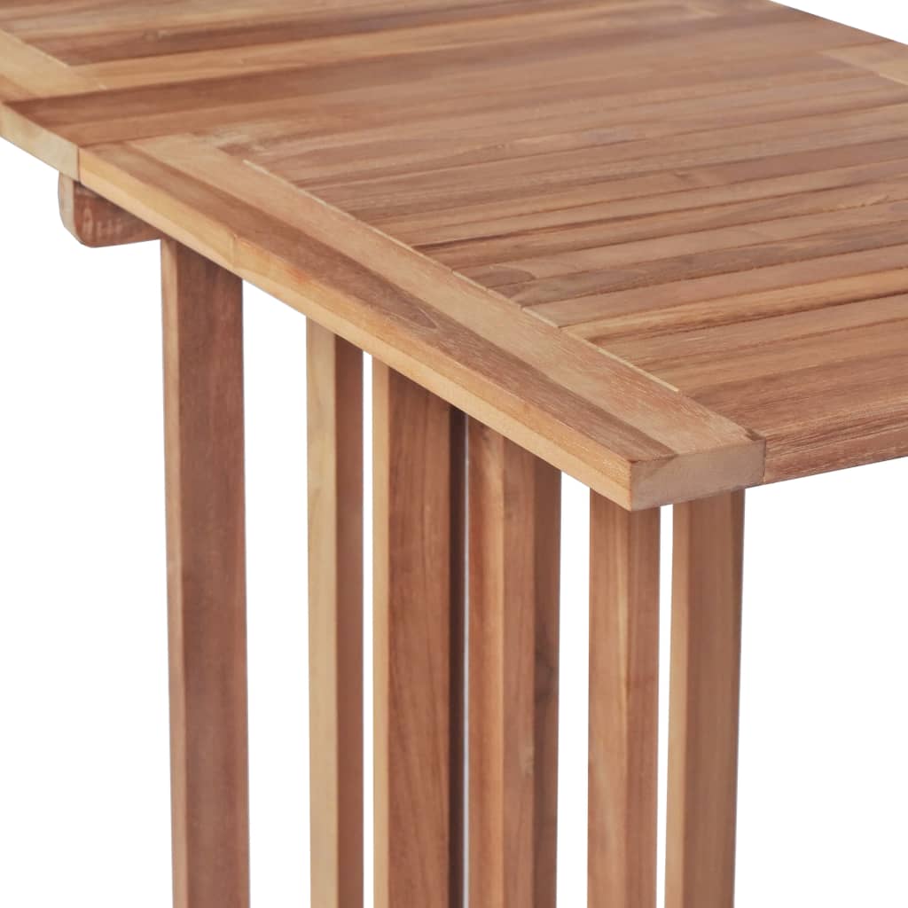 vidaXL Set mobilier de balcon pliabil, 3 piese, lemn masiv de tec