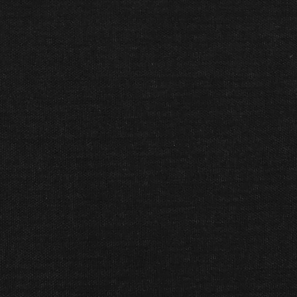 vidaXL Tăblii de pat, 2 buc, negru, 80x7x78/88 cm, textil