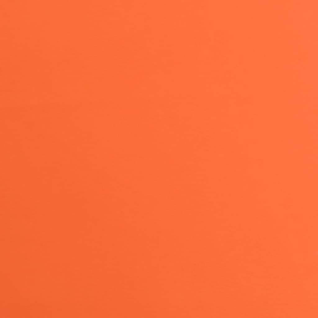 vidaXL Scaun de bucătărie pivotant, portocaliu, piele ecologică
