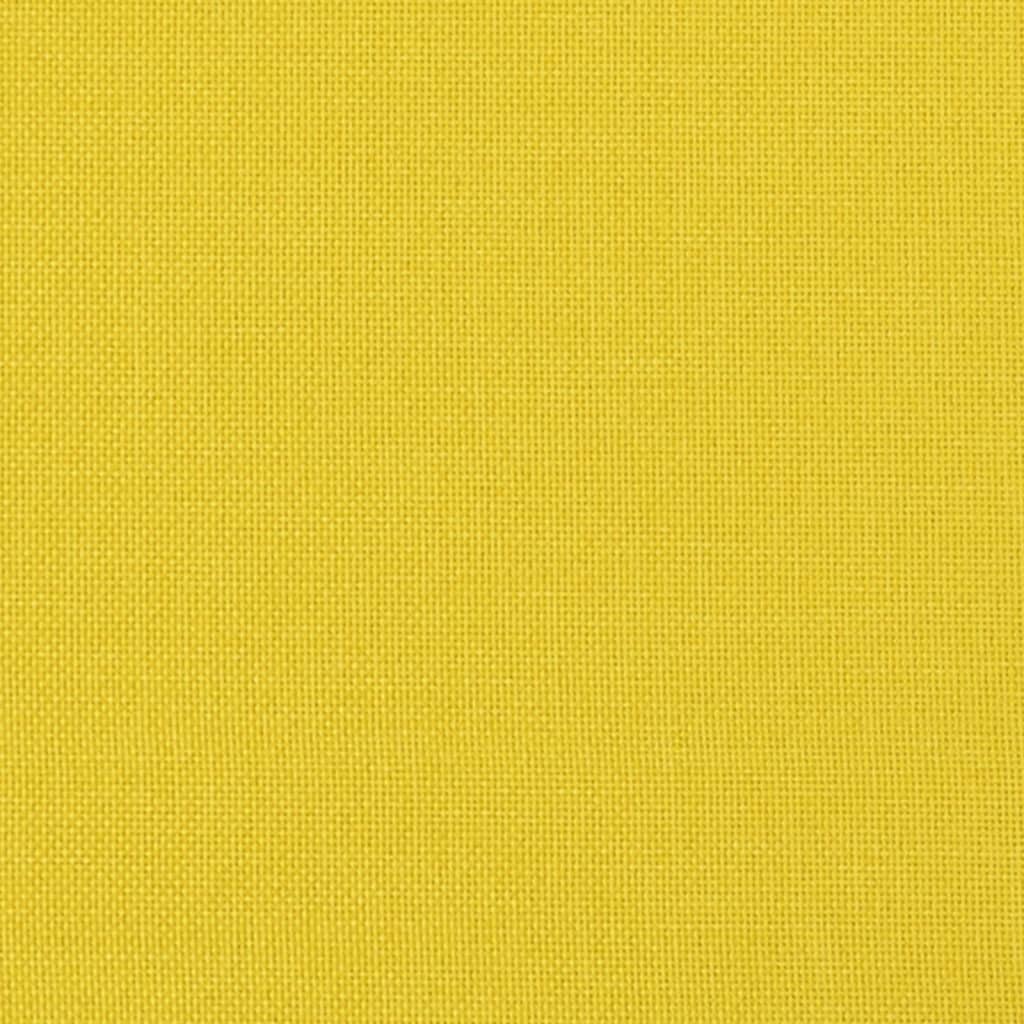 vidaXL Fotoliu canapea, galben deschis, 60 cm, țesătură