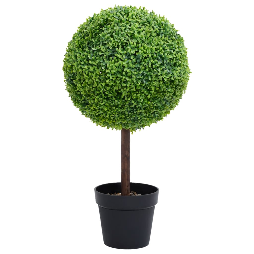 vidaXL Plantă artificială cimișir cu ghiveci, verde, 50cm, formă minge