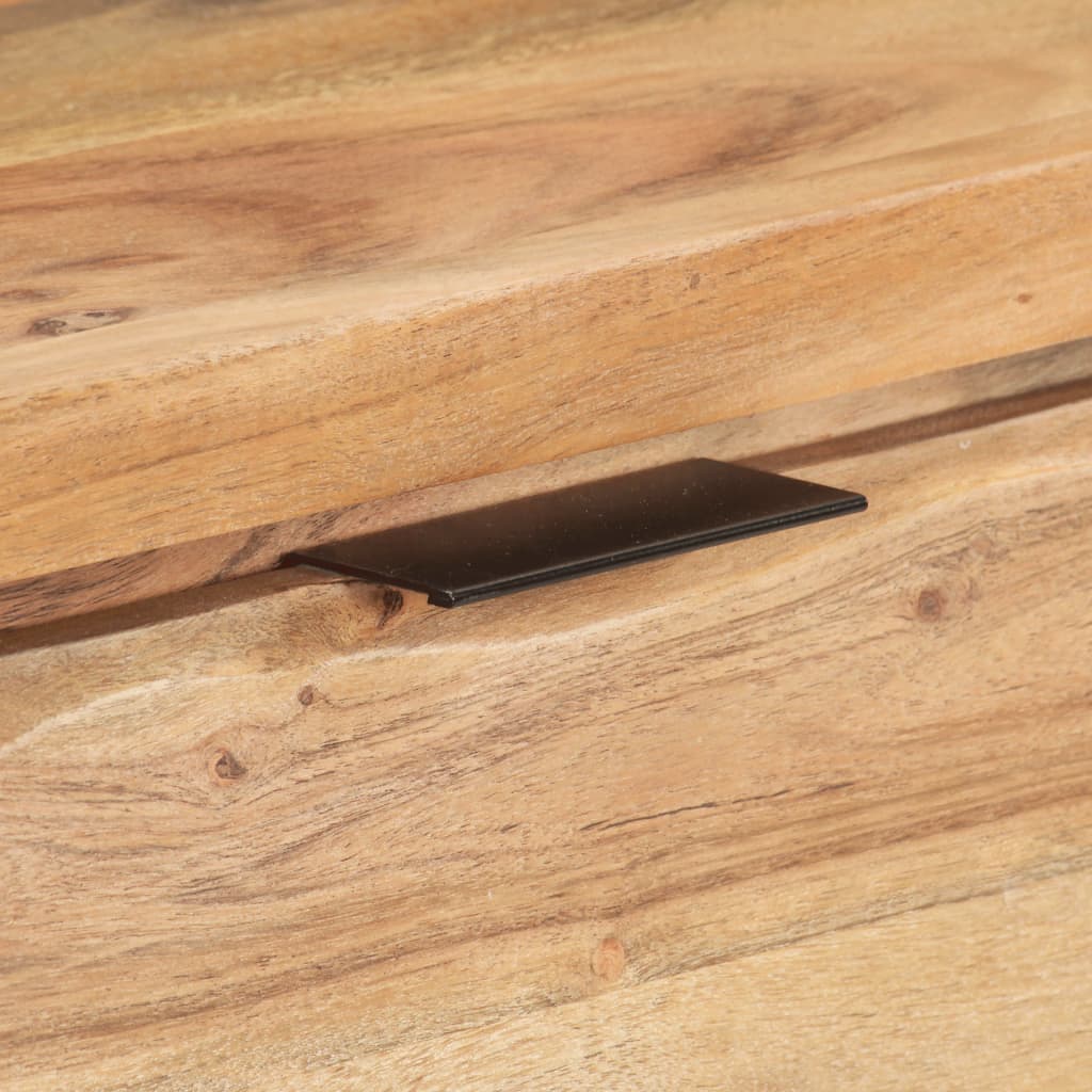vidaXL Masă consolă, 100x35x76 cm, lemn masiv acacia, margini vii