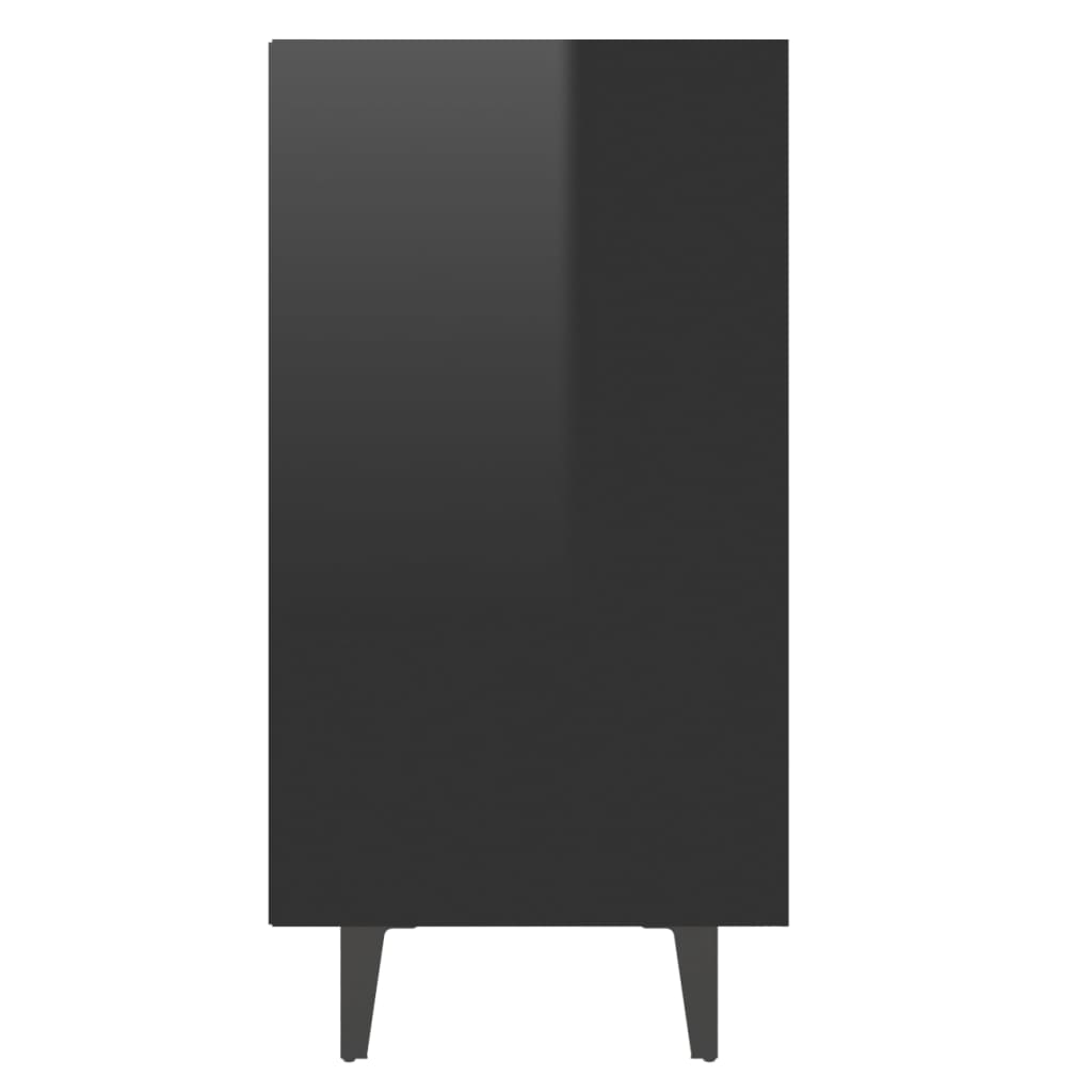 vidaXL Servantă, negru extra lucios, 103,5x35x70 cm, PAL