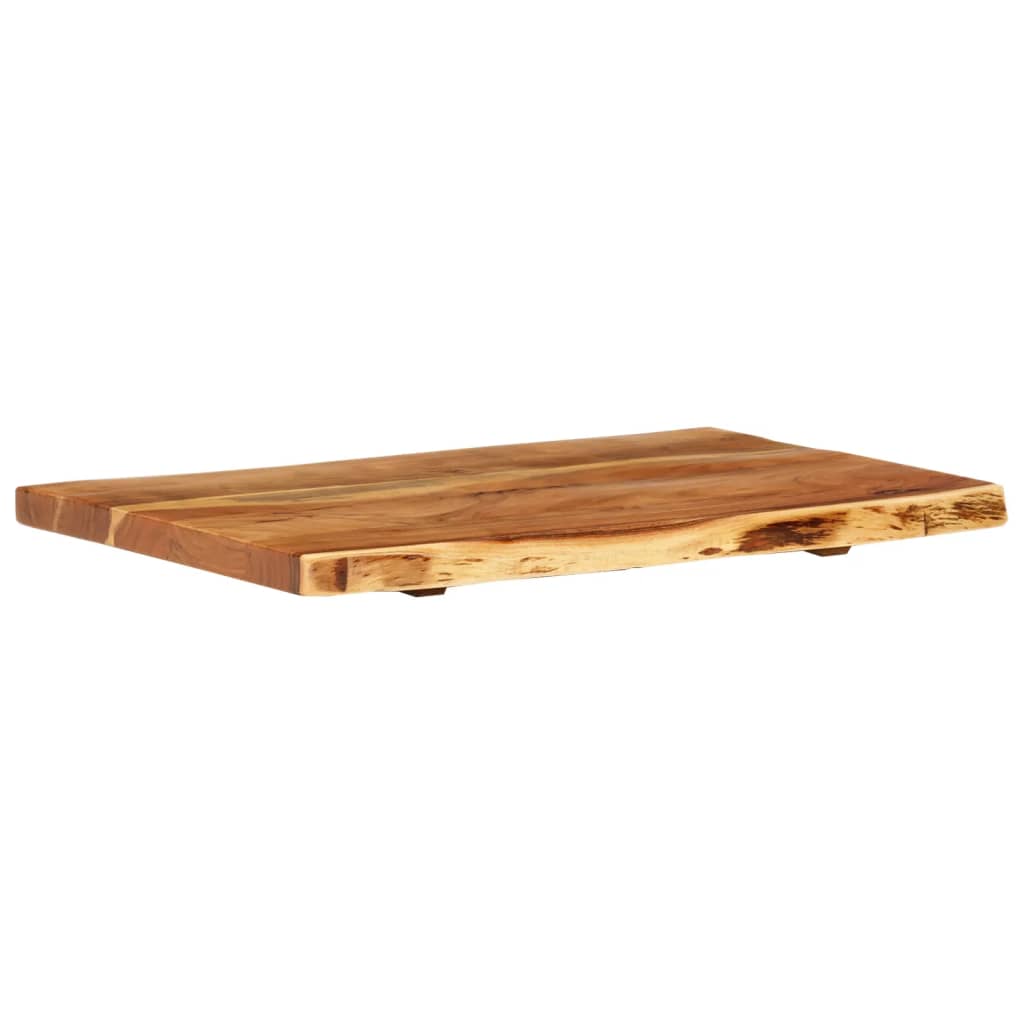 vidaXL Blat lavoar de baie, 80x52x3,8 cm, lemn masiv de acacia