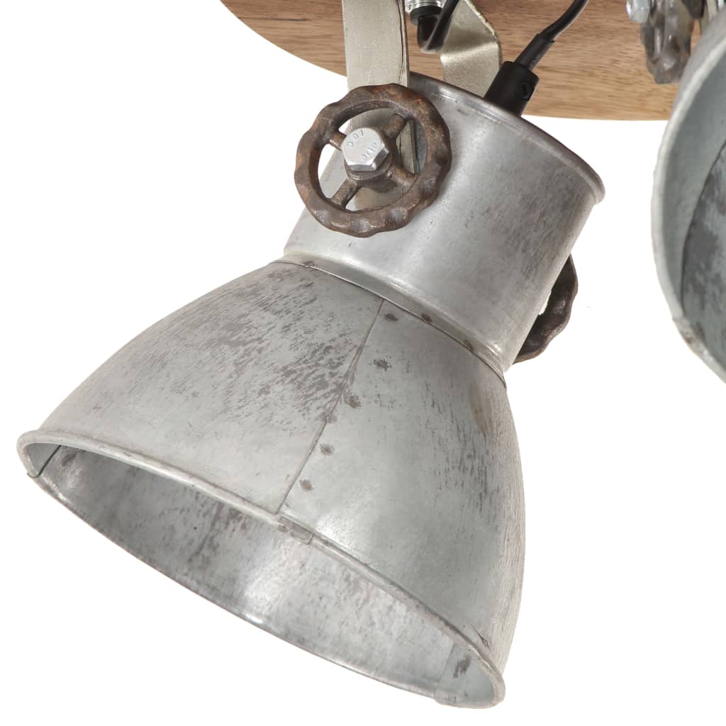 vidaXL Lampă de tavan industrială, argintiu, 25 W, 42 x 27 cm, E27