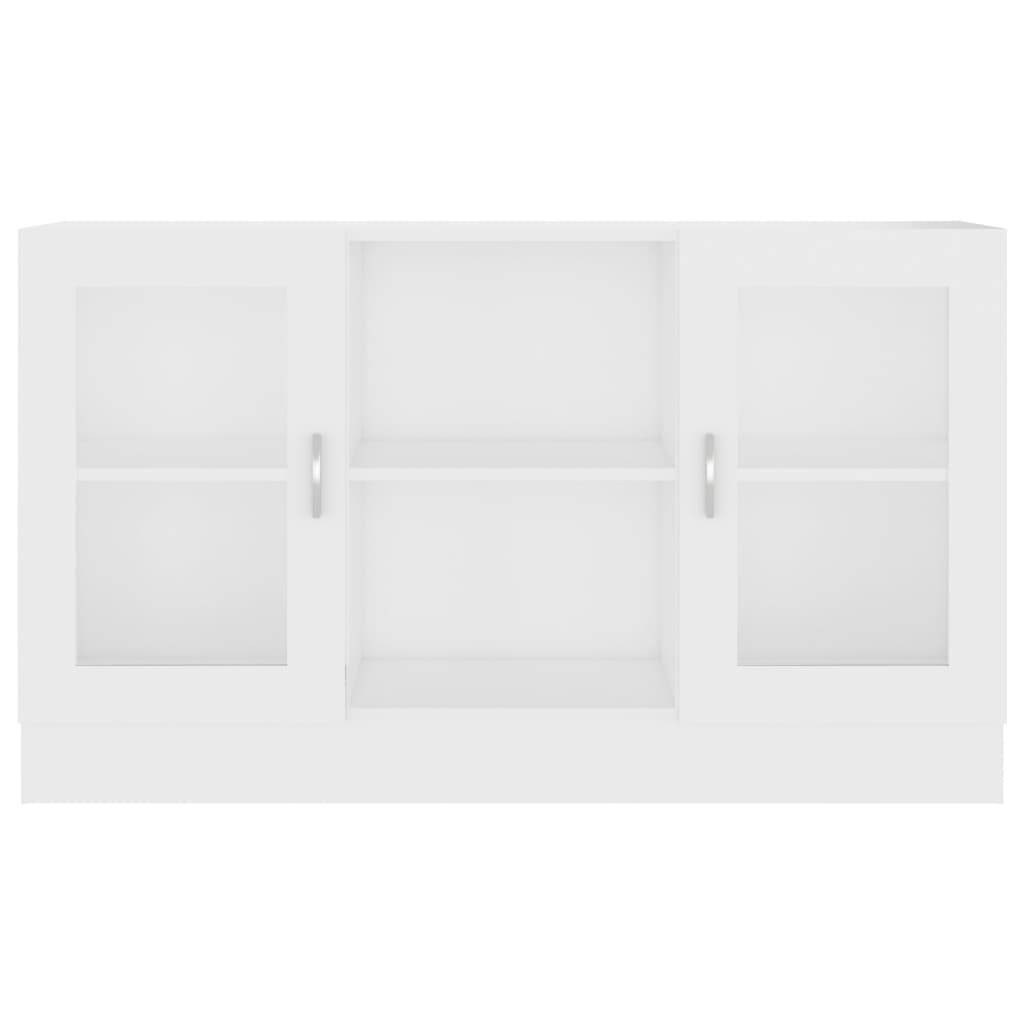 vidaXL Dulap cu vitrină, alb, 120 x 30,5 x 70 cm, PAL