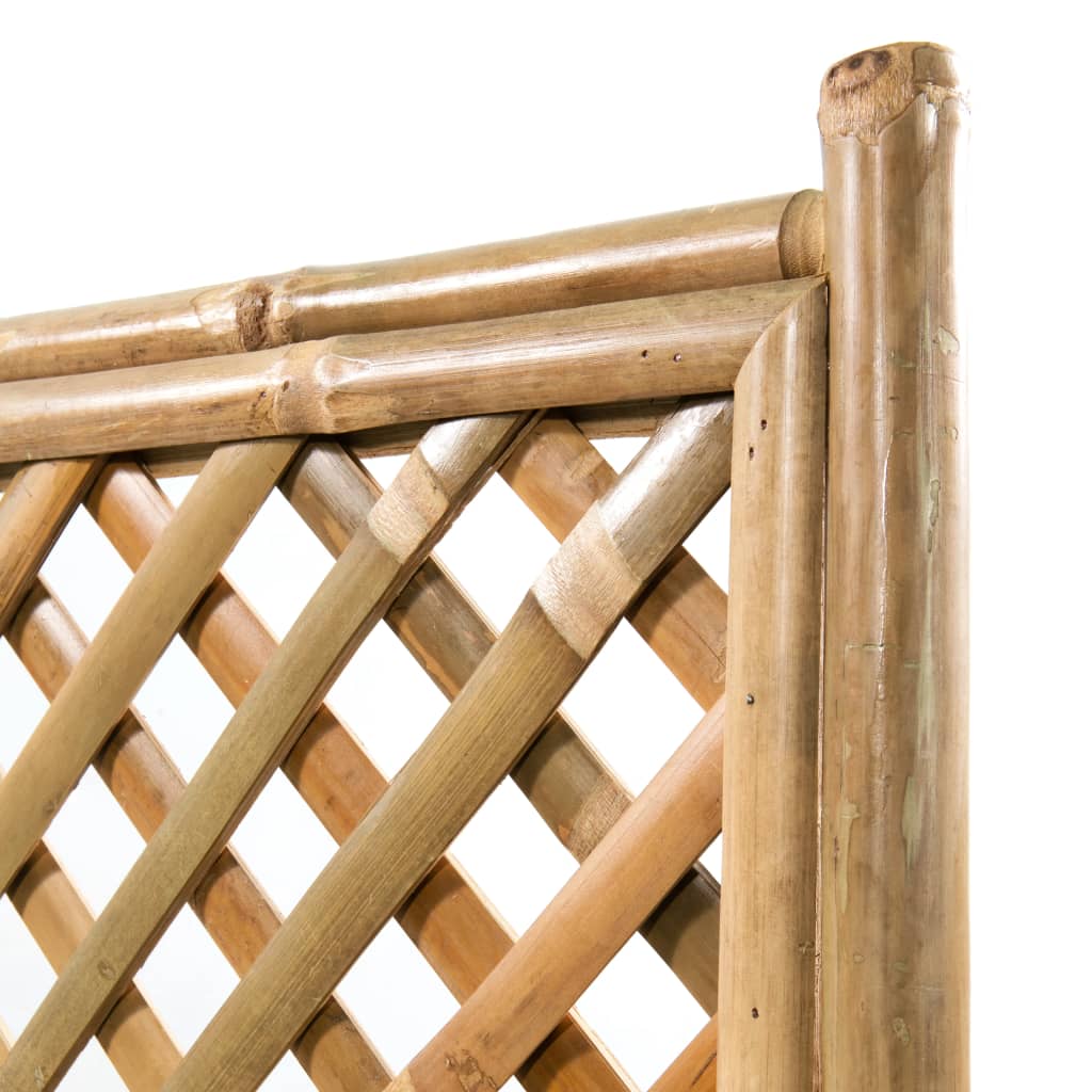 vidaXL Strat înălțat de grădină cu spalier din bambus, 40 cm