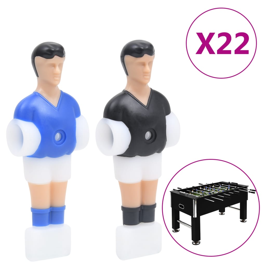 vidaXL Jucători de masă de fotbal pentru tijă de 12,7 mm, 22 buc.