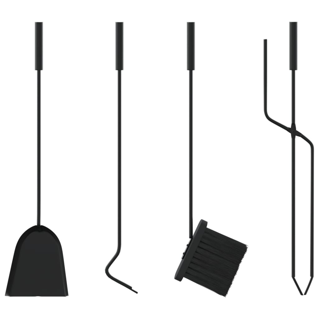vidaXL Set de unelte pentru șemineu, 5 piese, 18x56 cm, oțel