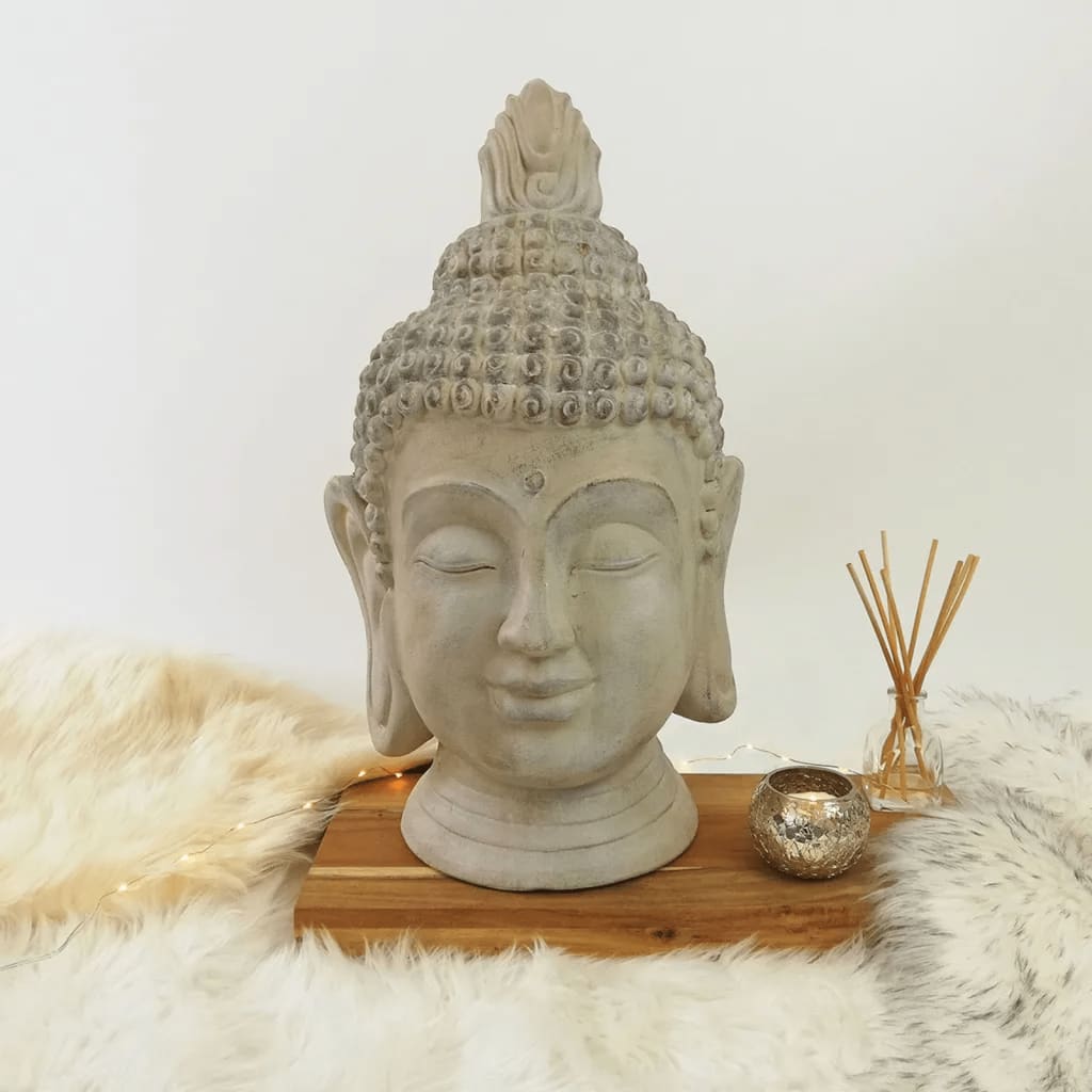 ProGarden Decoraţiune Cap de Buddha, 23x22x45 cm