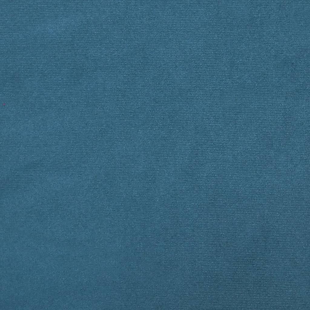 vidaXL Canapea cu 3 locuri, albastru, catifea