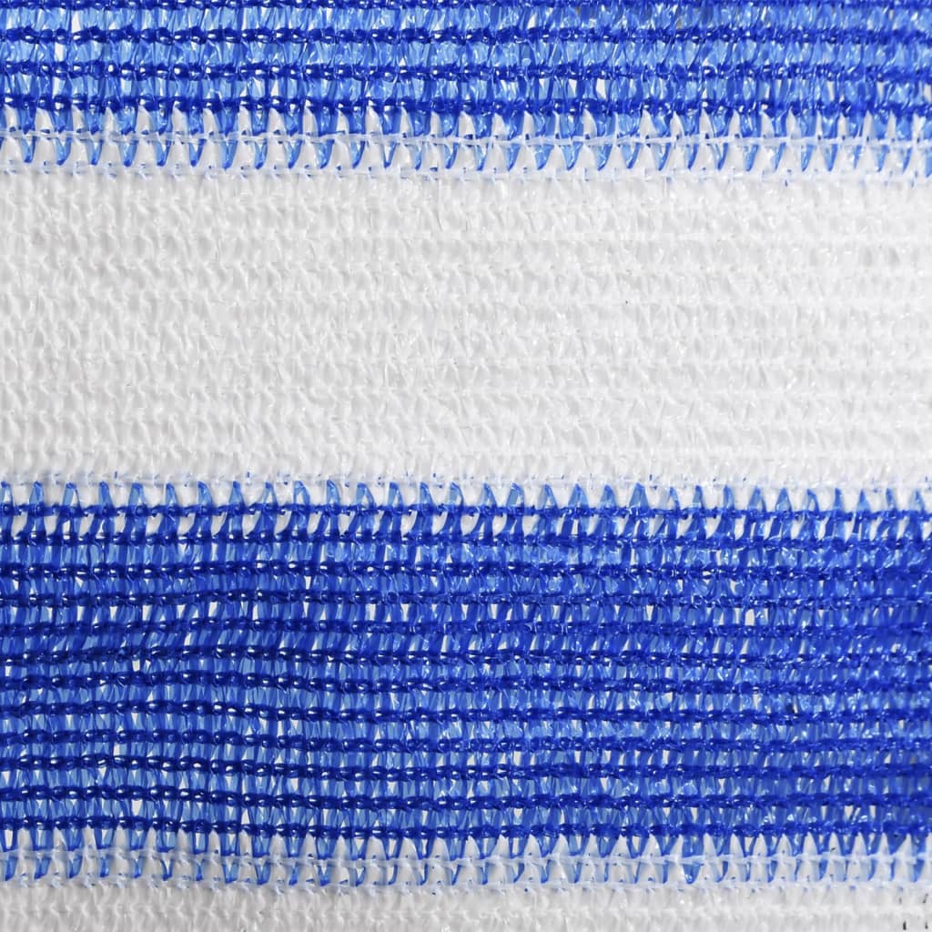 vidaXL Paravan de balcon, albastru și alb, 90x600 cm, HDPE