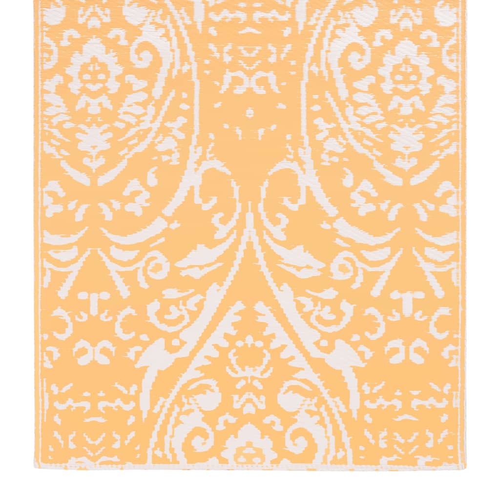 vidaXL Covor de exterior, portocaliu și alb, 120x180 cm, PP
