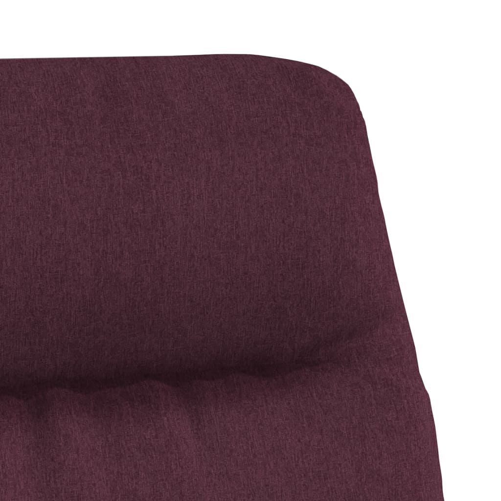 vidaXL Scaun de relaxare cu taburet, violet, material textil