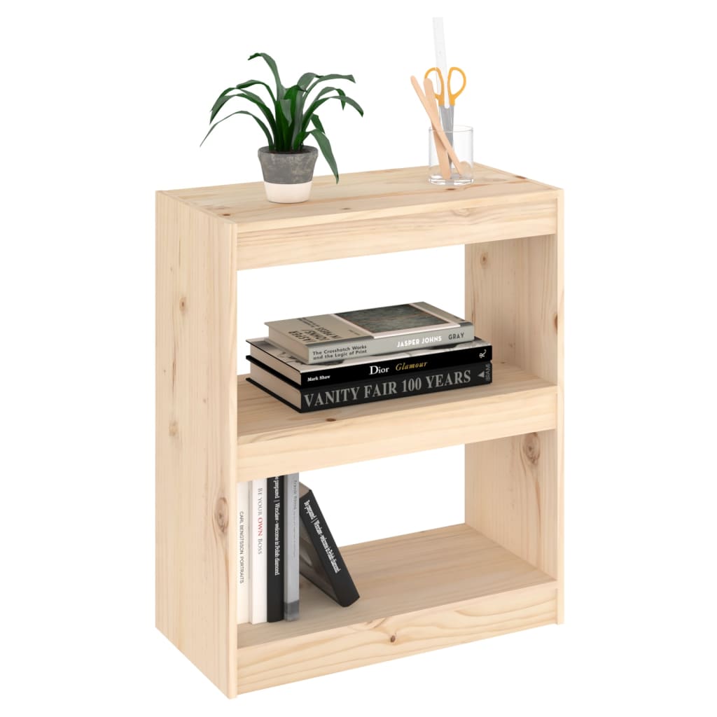 vidaXL Bibliotecă/Separator cameră, 60x30x71,5 cm, lemn masiv de pin