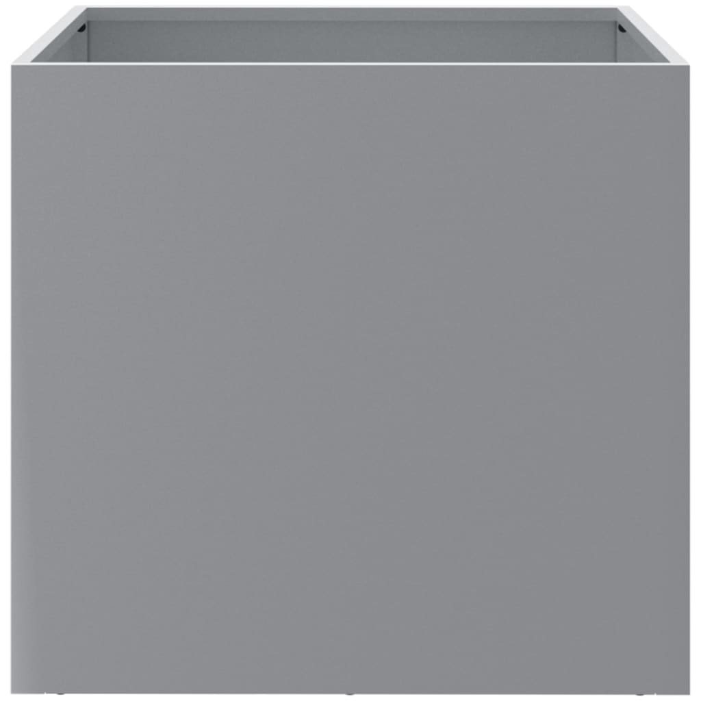 vidaXL Jardiniere, 2 buc., argintiu, 42x40x39 cm, oțel galvanizat