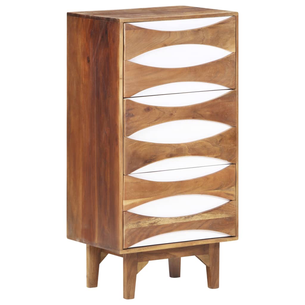 vidaXL Scrin cu sertare, 43,5 x 35 x 90 cm, lemn masiv de acacia