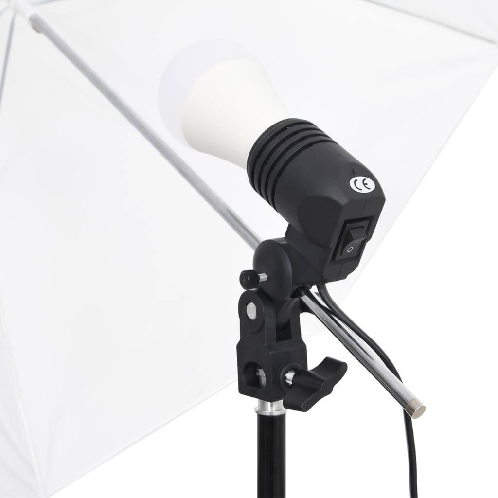 vidaXL Kit de studio foto cu set de lumini și softbox-uri, 9 piese