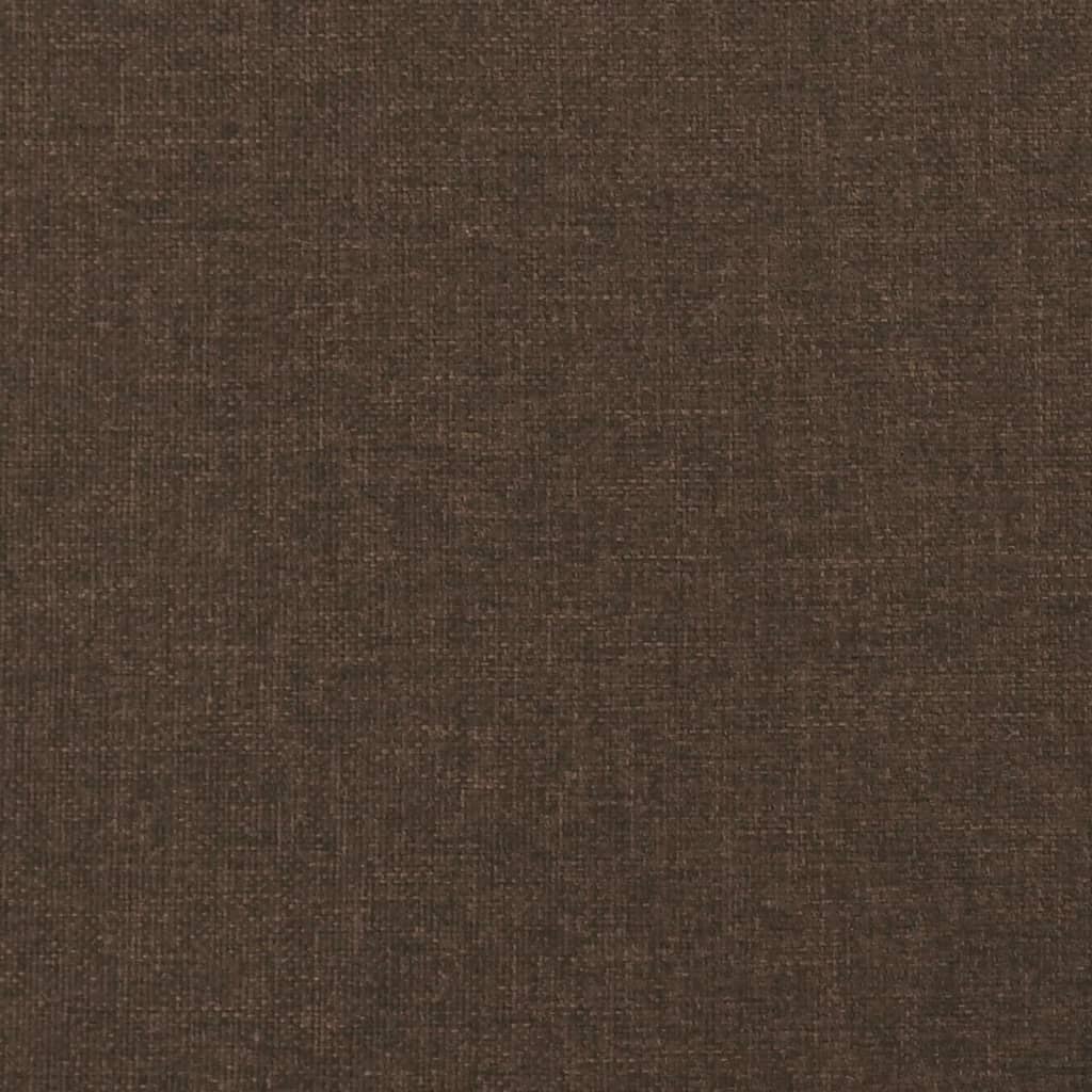 vidaXL Tăblie de pat, maro închis, 90x5x78/88 cm, textil
