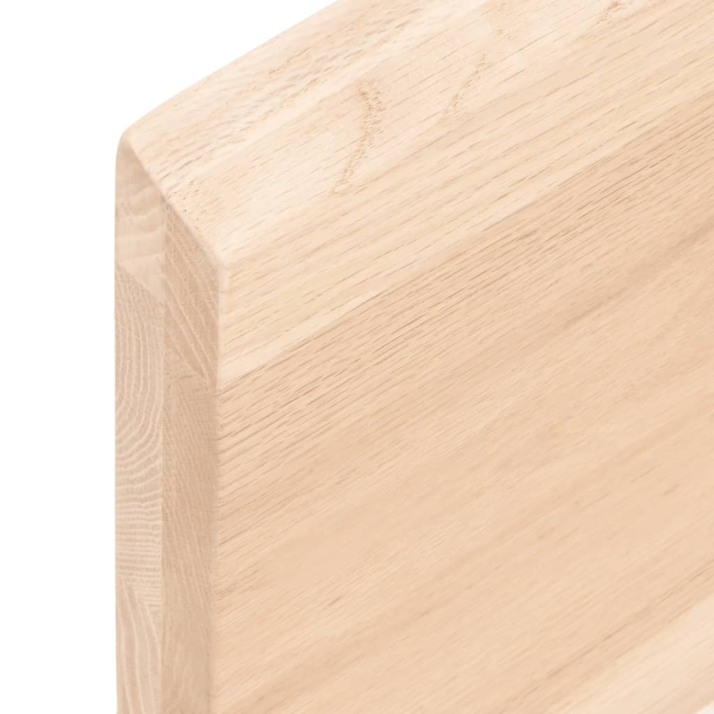 vidaXL Blat masă 40x40x(2-4) cm lemn stejar netratat contur organic