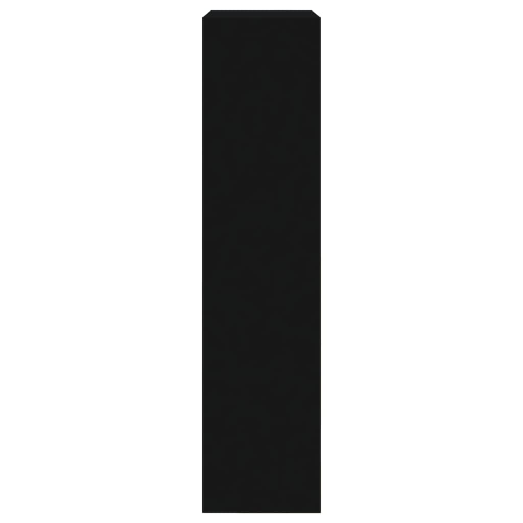 vidaXL Pantofar, negru, 60x21x87,5 cm, lemn compozit