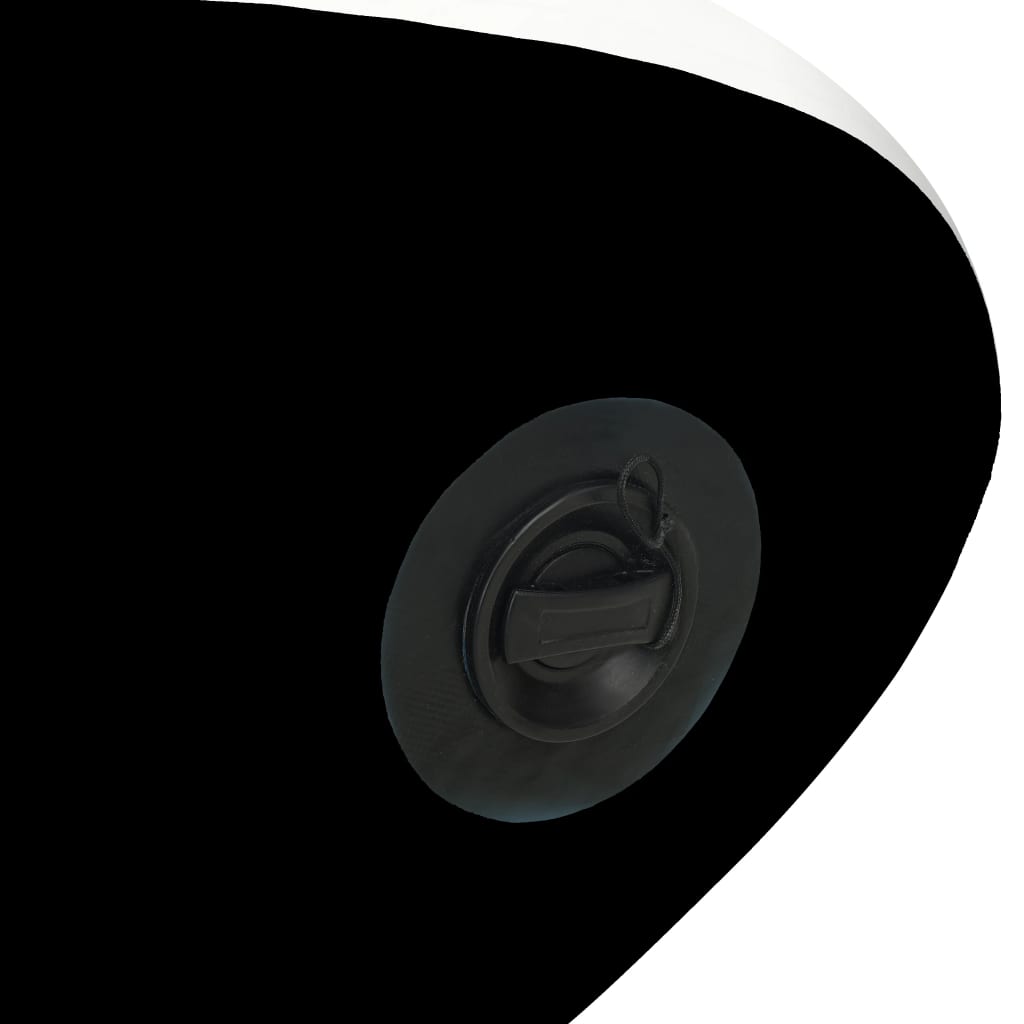 vidaXL Set de placă SUP gonflabilă, negru, 305x76x15 cm