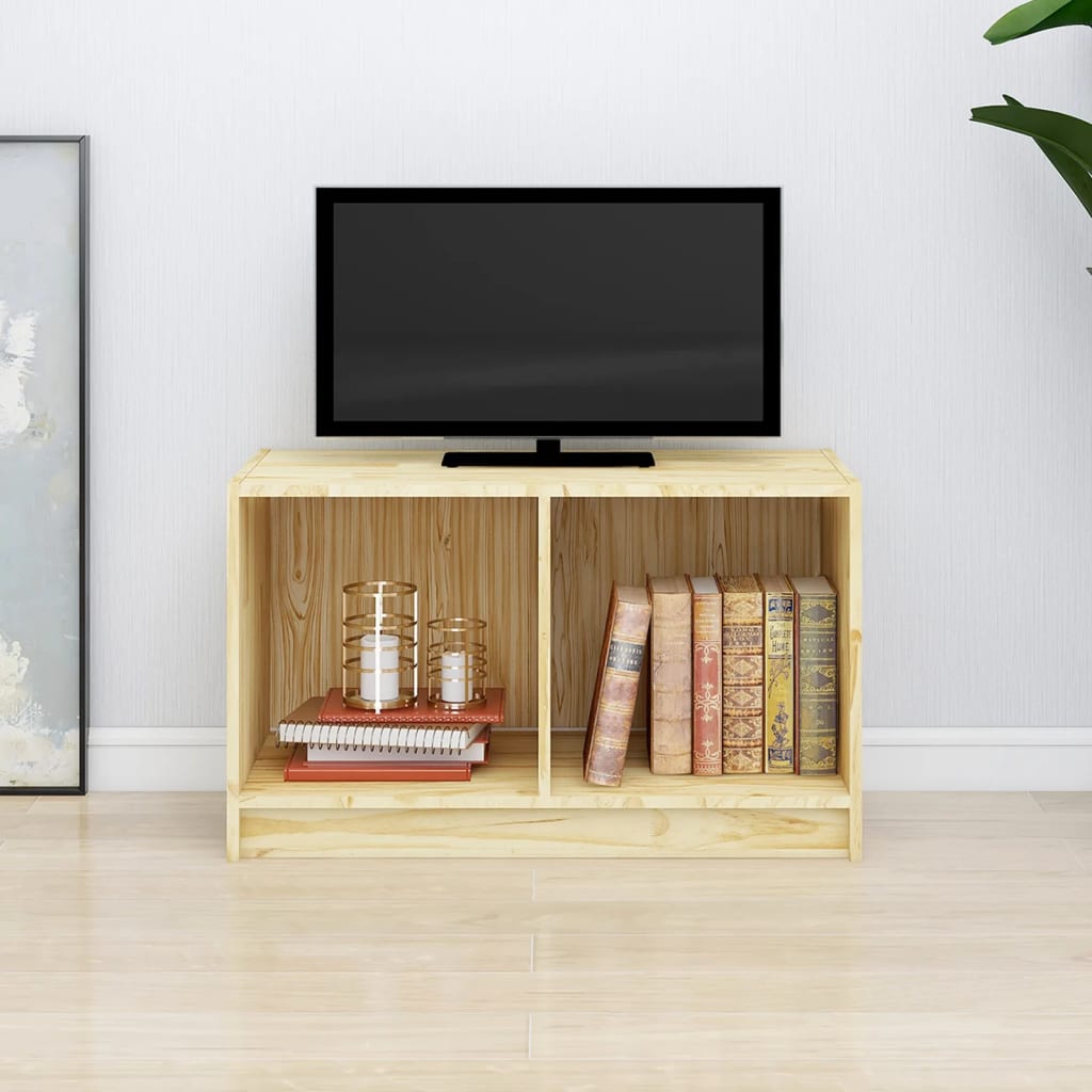 vidaXL Comodă TV, 70x33x42 cm, lemn masiv de pin