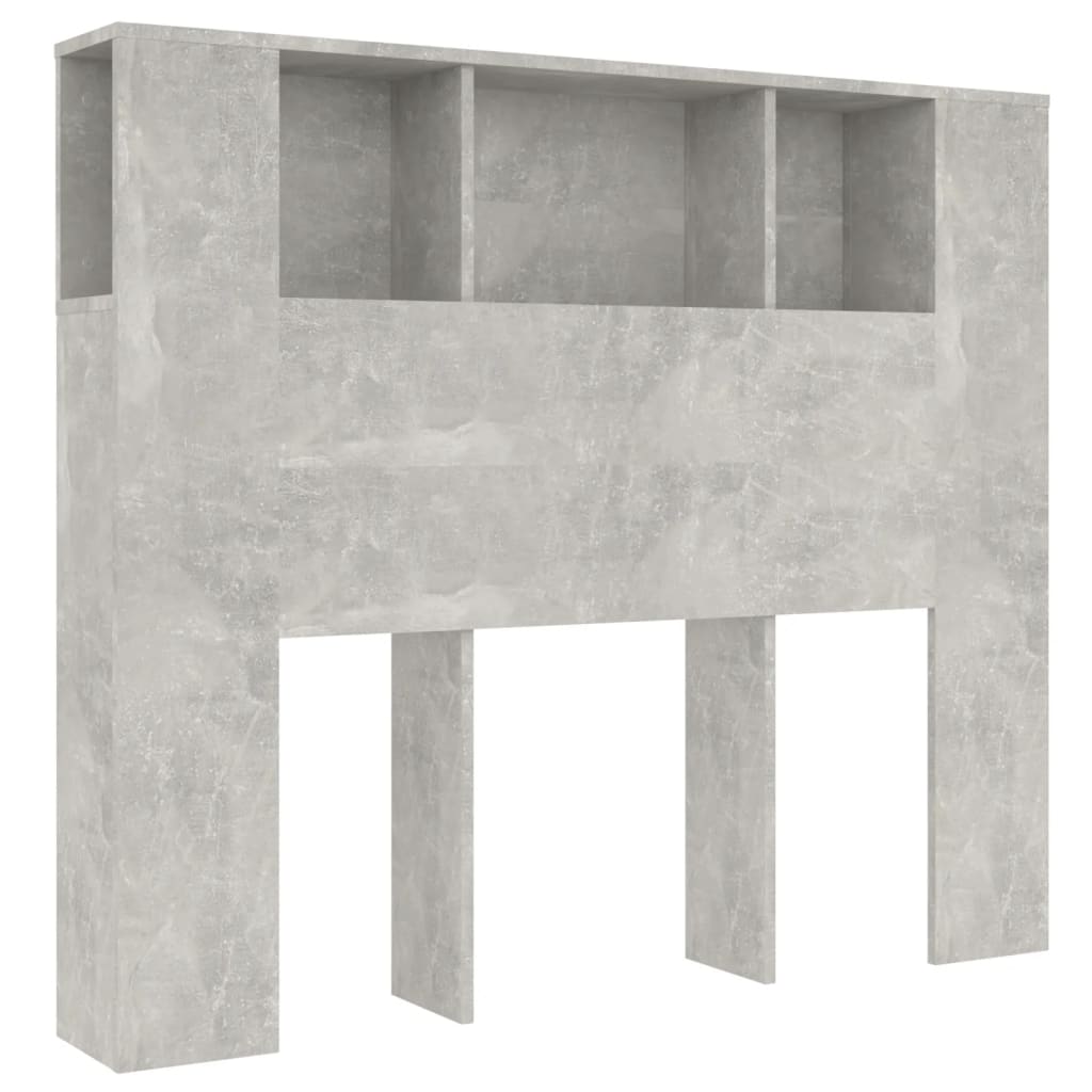 vidaXL Dulap tăblie, gri beton, 120x18,5x102,5 cm