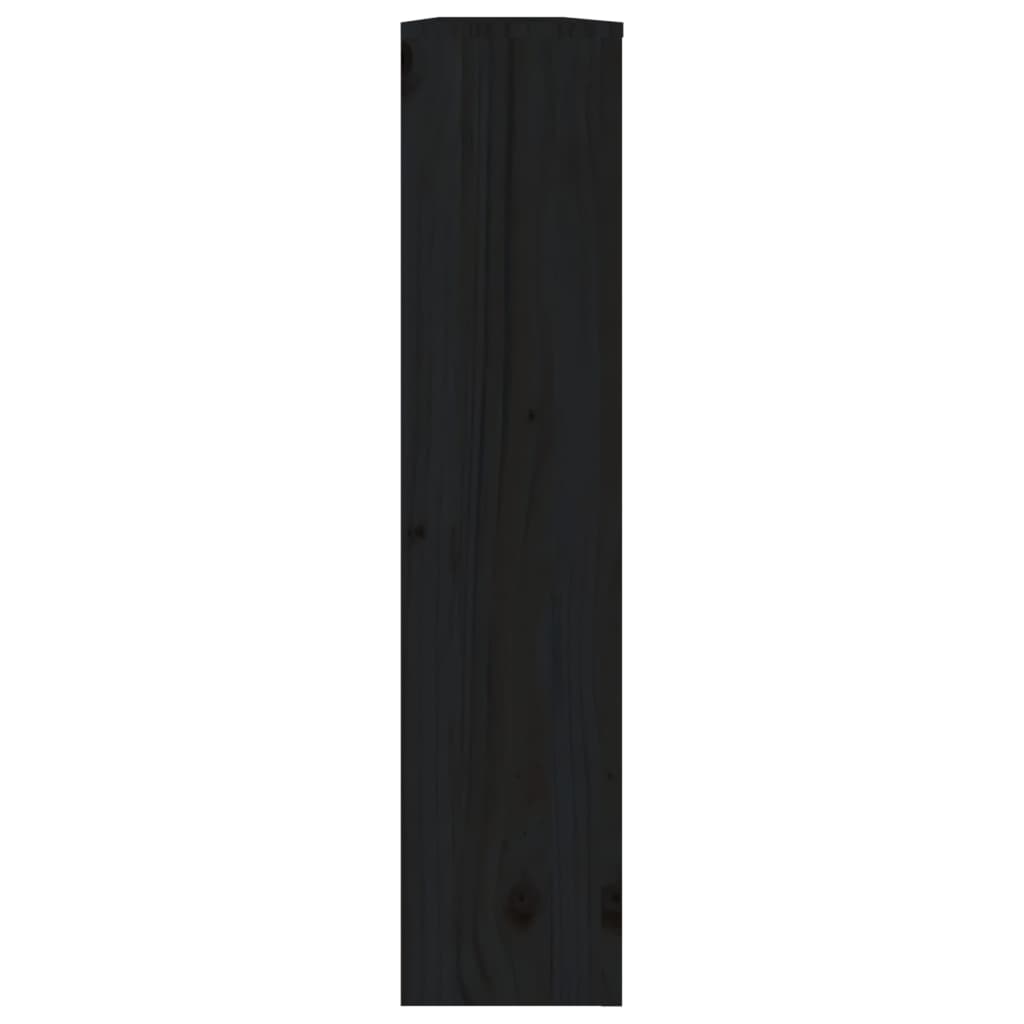 vidaXL Mască pentru calorifer, negru, 169x19x84 cm, lemn masiv pin